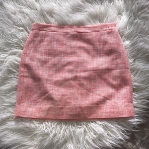 Pink and white tweed Jcrew Skirt